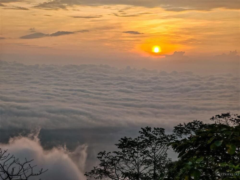 Khung cảnh bình minh hòa vào sương khói như chốn Bồng Lai tại Vườn Quốc gia Ba Vì (Nguồn: Vườn Quốc gia Ba Vì)